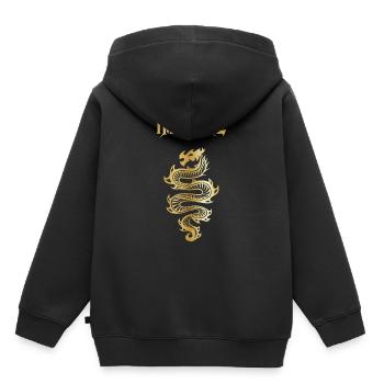 Imagine Fantasy Dragon Tattoo Style Design - Kinder Premium Organic Hoodie - Schwarz - Hinten - AI Model Kid Male (0cm)