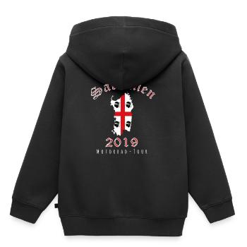 Motorrad Tour Sardinien - Kinder Premium Organic Hoodie - Schwarz - Hinten - AI Model Kid Male (0cm)