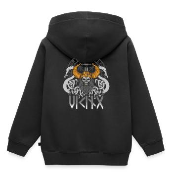 Vikings Odin Furthark - Kids Premium Organic Hoodie - black - Back - AI Model Kid Male (0cm)