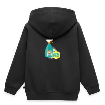 Funny Linux Penguin Tux Cleaner Gift Computer - Sweat Premium à capuche enfant bio - noir - Dos - AI Model Kid Male (0cm)