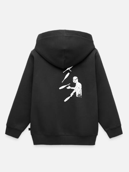 Jongleur T-Shirt - Kinder Premium Organic Hoodie - Schwarz