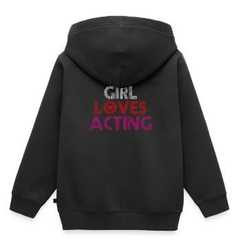 Actor actress T-shirt - Kids Premium Organic Hoodie - black - Back - AI Model Kid Male (0cm)
