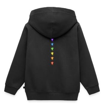 Yoga Sieben Chakra Yogi Meditation Fitness Gym - Kinder Premium Organic Hoodie - Schwarz - Hinten - AI Model Kid Male (0cm)