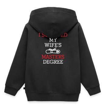 Master diploma - Kinder Premium hoodie biologisch - zwart - Achter - AI Model Kid Male (0cm)