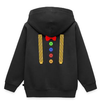 Clown braces fairing - Kids Premium Organic Hoodie - black - Back - AI Model Kid Male (0cm)