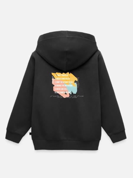 Arnold Schwarzenegger rules success Fail - Kids Premium Organic Hoodie - black
