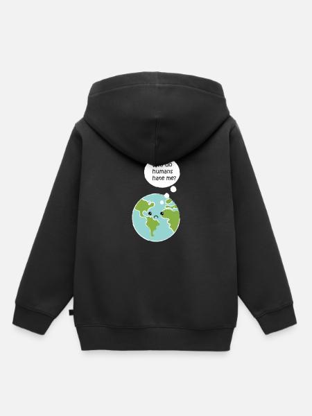environnement - Sweat Premium à capuche enfant bio - noir