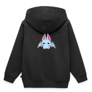 chauve souris - Sweat Premium à capuche enfant bio - noir - Dos - AI Model Kid Male (0cm)