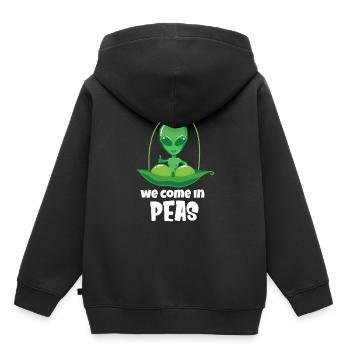 Alien Ufo Alien Aliens Zone 51 - Sweat Premium à capuche enfant bio - noir - Dos - AI Model Kid Male (0cm)