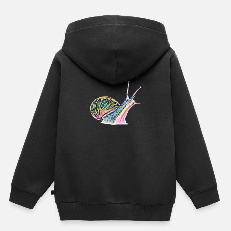 limace - Sweat Premium à capuche enfant bio - noir