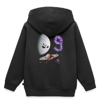 9th Birthday Kids Space - Kids Premium Organic Hoodie - black - Back - AI Model Kid Male (0cm)