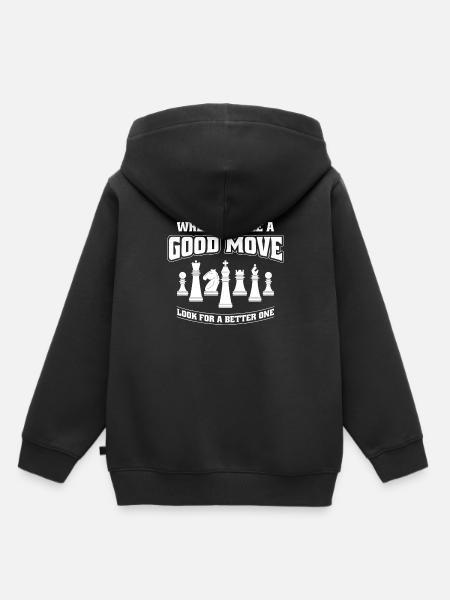 Schach Schachspieler Evolution Schachmatt Chess - Kinder Premium Organic Hoodie - Schwarz