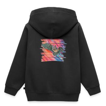 chauve souris - Sweat Premium à capuche enfant bio - noir - Dos - AI Model Kid Male (0cm)
