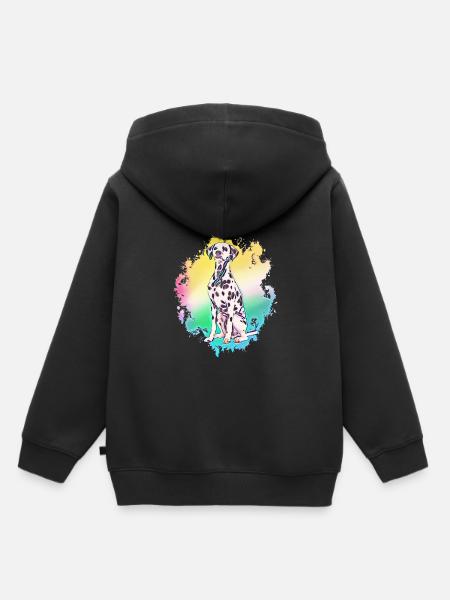Dalmatiner - Kinder Premium Organic Hoodie - Schwarz