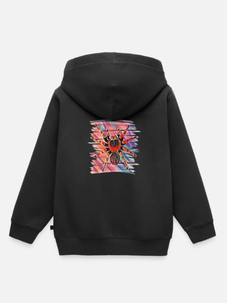 Vogelspinne - Kinder Premium Organic Hoodie - Schwarz