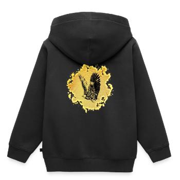 Aigle - Sweat Premium à capuche enfant bio - noir - Dos - AI Model Kid Male (0cm)