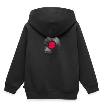 Classical music records gift - Kids Premium Organic Hoodie - black - Back - AI Model Kid Male (0cm)