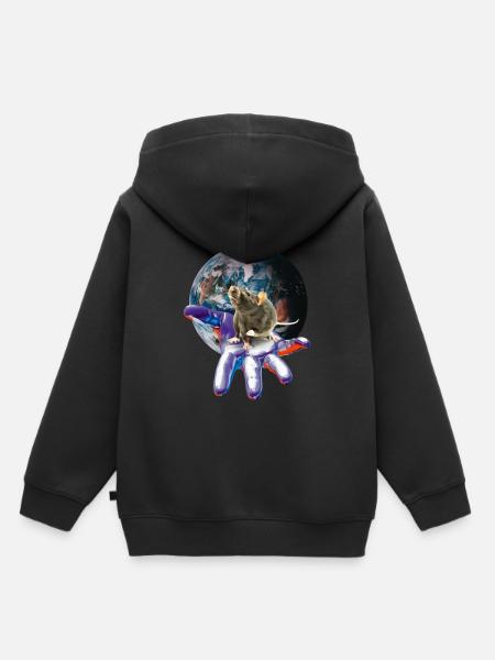 Ratte - Kinder Premium Organic Hoodie - Schwarz