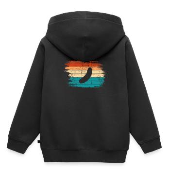 Gurke Gewürzgurke Kukumer Retro Saure Gurke - Kinder Premium Organic Hoodie - Schwarz - Hinten - AI Model Kid Male (0cm)