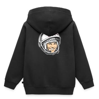 Juri Gagarin Astronaut Sowjetunion - Kinder Premium Organic Hoodie - Schwarz - Hinten - AI Model Kid Male (0cm)