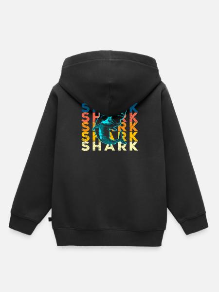 Hai Haifisch - Kinder Premium Organic Hoodie - Schwarz