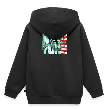 New York Freiheitsstatue - Kinder Premium Organic Hoodie - Schwarz - Hinten - AI Model Kid Male (0cm)