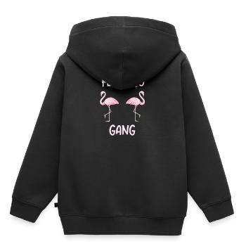 Flamingo gear as a gift Flamingos flamingo - Kids Premium Organic Hoodie - black - Back - AI Model Kid Male (0cm)