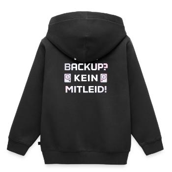 Kein Backup kein Mitleid Administrator admin - Kinder Premium Organic Hoodie - Schwarz - Hinten - AI Model Kid Male (0cm)