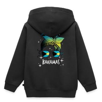 Bahamas - Sweat Premium à capuche enfant bio - noir - Dos - AI Model Kid Male (0cm)