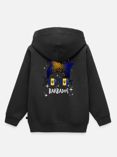 Barbados - Kinder Premium Organic Hoodie - Schwarz