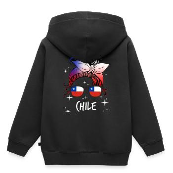 Chili - Sweat Premium à capuche enfant bio - noir - Dos - AI Model Kid Male (0cm)