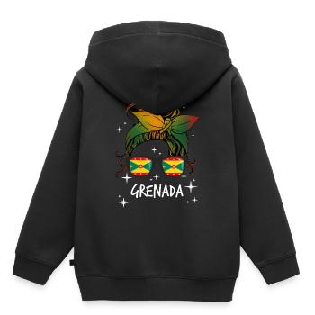 Grenade - Sweat Premium à capuche enfant bio - noir - Dos - AI Model Kid Male (0cm)