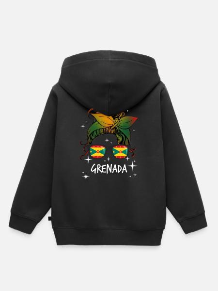 Grenada - Kinder Premium Organic Hoodie - Schwarz