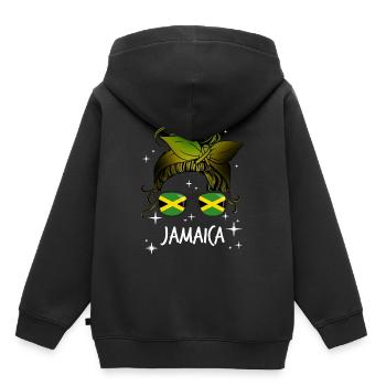 Jamaïque - Sweat Premium à capuche enfant bio - noir - Dos - AI Model Kid Male (0cm)