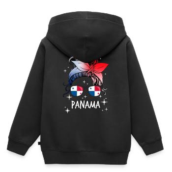 Panama - Sweat Premium à capuche enfant bio - noir - Dos - AI Model Kid Male (0cm)