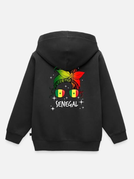 Senegal - Kinder Premium hoodie biologisch - zwart