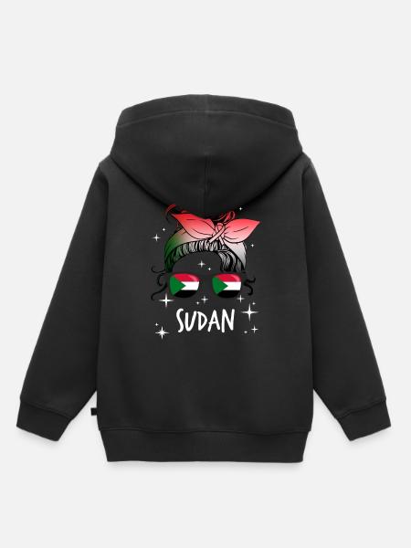Sudan - Kinder Premium Organic Hoodie - Schwarz