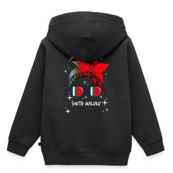 Republik Maluku Selatan - Kinder Premium Organic Hoodie - Schwarz - Hinten - AI Model Kid Male (0cm)
