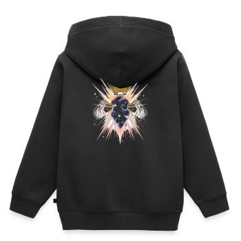 Space Light - l’astronaute ouvre une autre dimension - Sweat Premium à capuche enfant bio - noir - Dos - AI Model Kid Male (0cm)