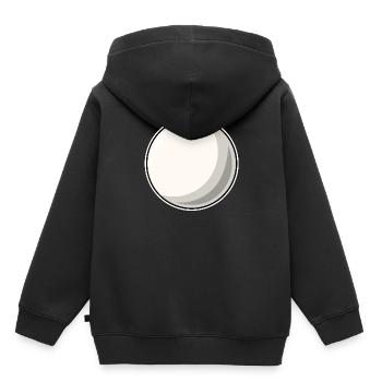 Billard weiße Billardkugel - Kinder Premium Organic Hoodie - Schwarz - Hinten - AI Model Kid Male (0cm)