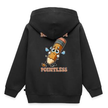 Damn I'm pointless - Kids Premium Organic Hoodie - black - Back - AI Model Kid Male (0cm)