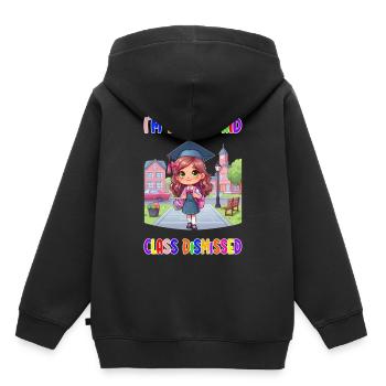 Je suis un gamin cool – classe rejetée - Sweat Premium à capuche enfant bio - noir - Dos - AI Model Kid Male (0cm)