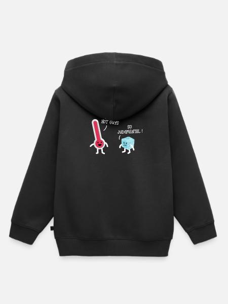 THERMOMETER JUDGE - Kinder Premium Organic Hoodie - Schwarz