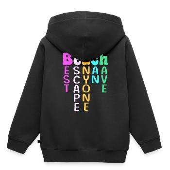 Croisière Croisière - Sweat Premium à capuche enfant bio - noir - Dos - AI Model Kid Male (0cm)