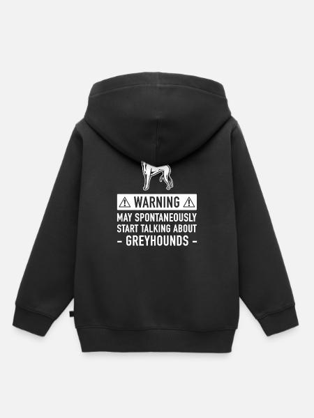 Lustige Windhund-Geschenk-Idee - Kinder Premium Organic Hoodie - Schwarz