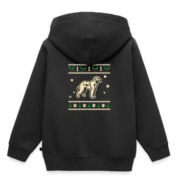 Taigan Weihnachtsgeschenk - Kinder Premium Organic Hoodie - Schwarz - Hinten - AI Model Kid Male (0cm)
