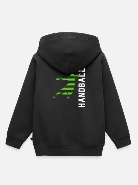 Handball - Kinder Premium Organic Hoodie - Schwarz