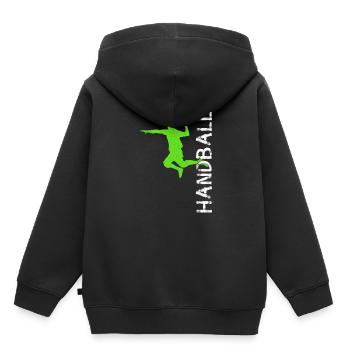 Handball Spieler Team - Kinder Premium Organic Hoodie - Schwarz - Hinten - AI Model Kid Male (0cm)