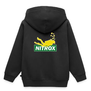 Diving Nitrox Scuba Diving Budy Diver Gift - Sweat Premium à capuche enfant bio - noir - Dos - AI Model Kid Male (0cm)
