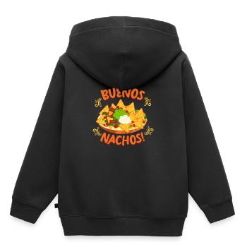 Buenos Nachos Mexico Essen - Sweat Premium à capuche enfant bio - noir - Dos - AI Model Kid Male (0cm)
